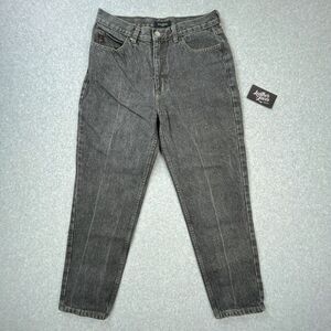 Vintage Guess USA Jeans Womens 32 (30‎ x 27) 90s Triangle Logo Gray Tapered Leg